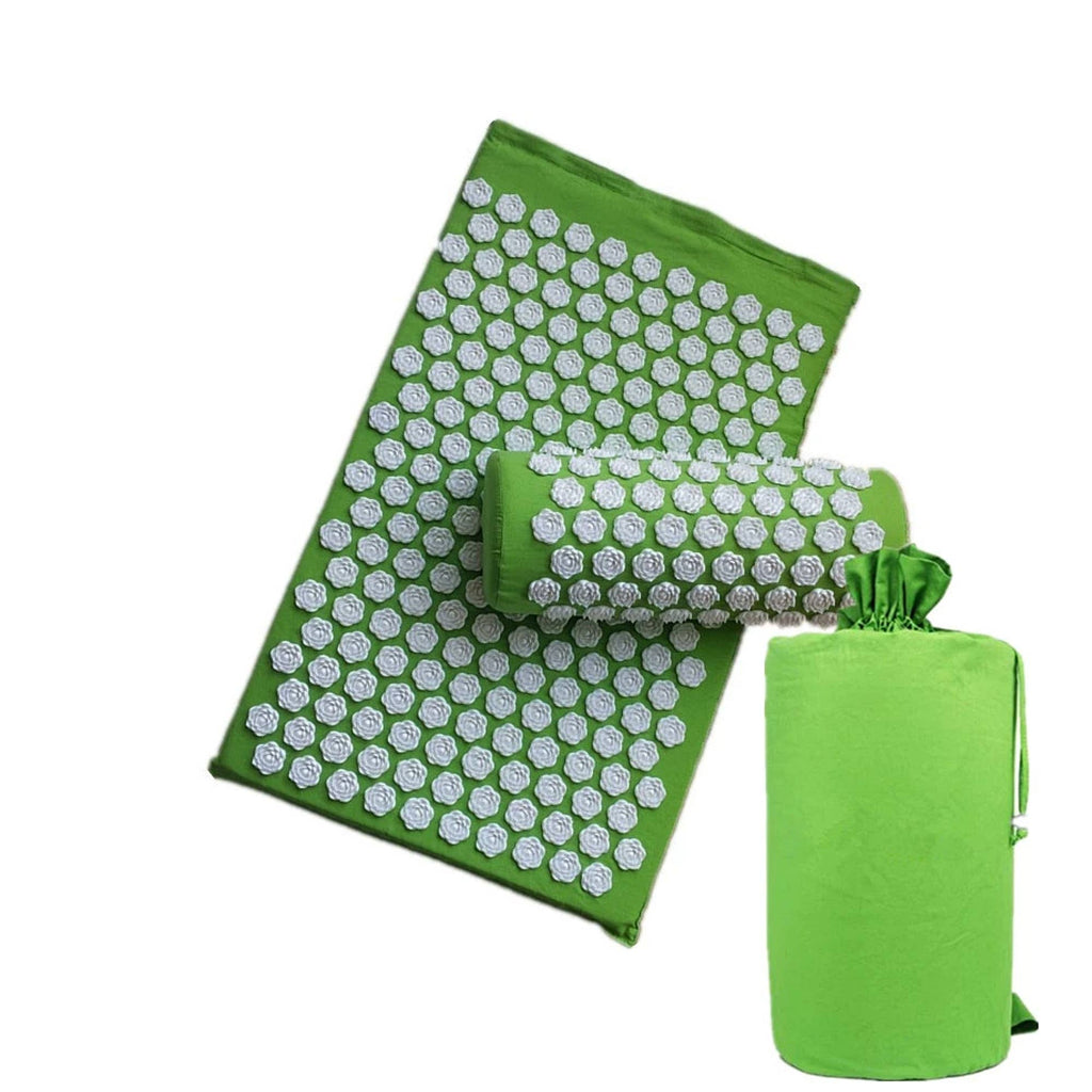 Acupressure Mat & Pillow Set with Carry Bag