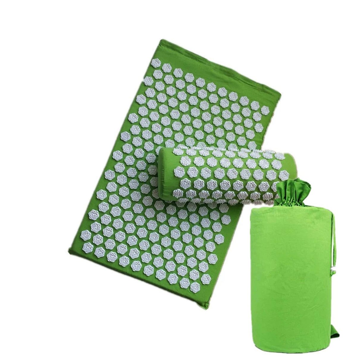 Acupressure Mat & Pillow Set with Carry Bag