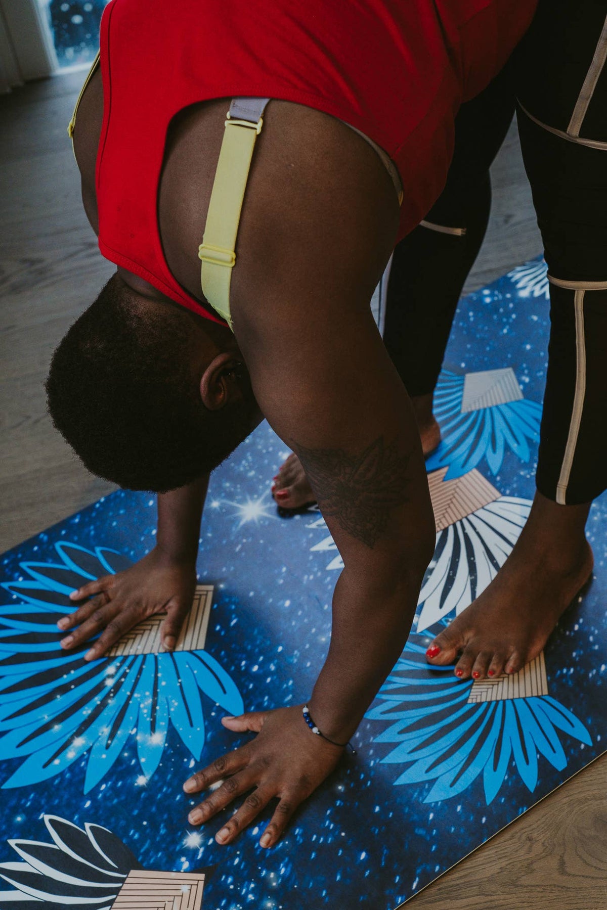 Ultra Grip Sustainable Yoga Mat - Ravinala Blue