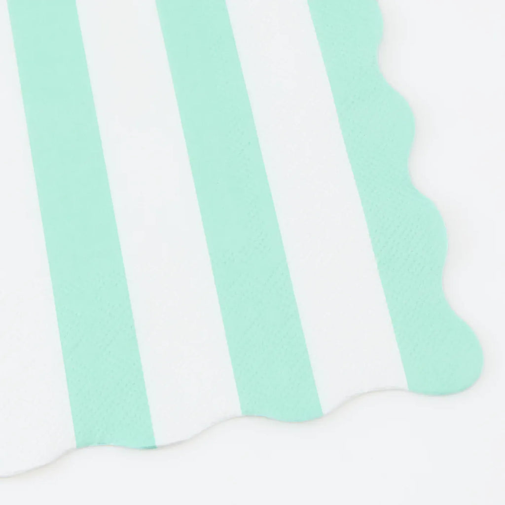 Beach Striped Large Napkins x 16 | Pool Party Meri Meri UK Napkins Beach Striped Large Napkins x 16