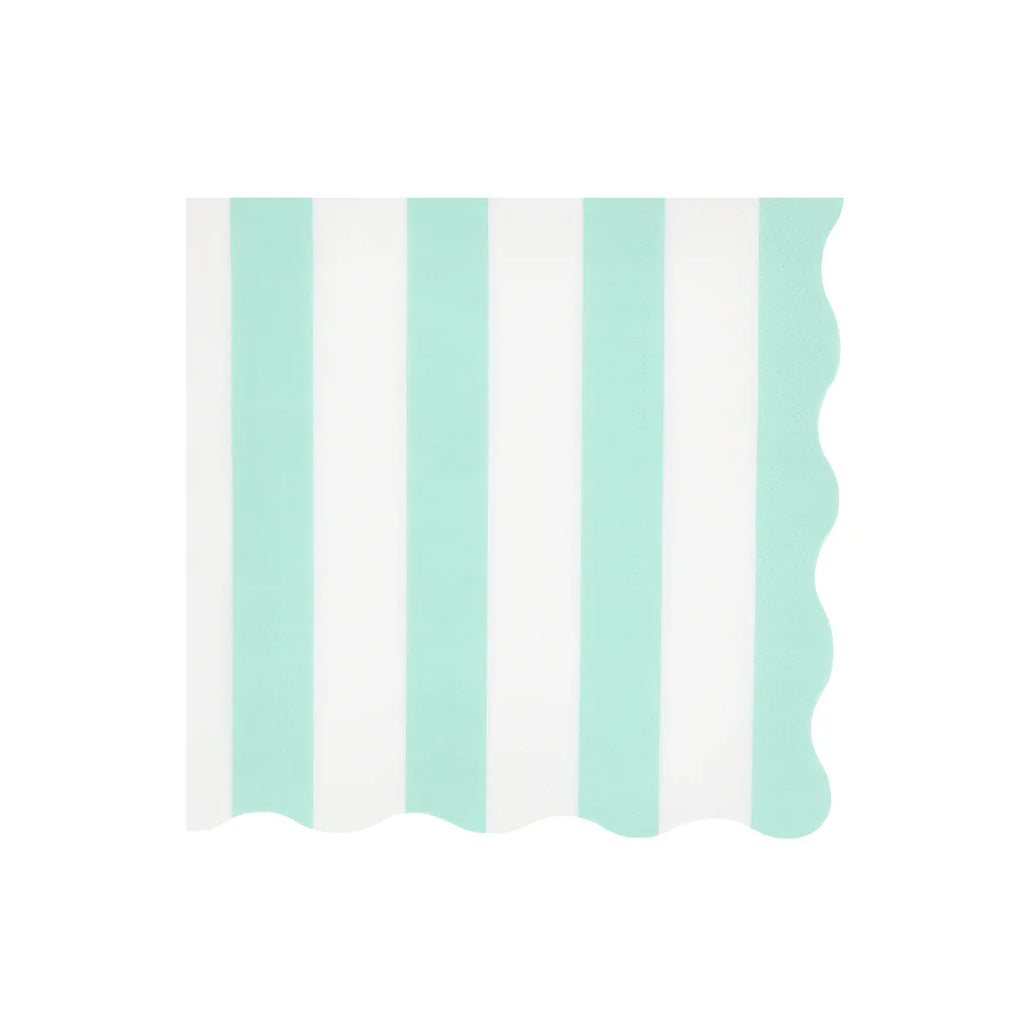 Beach Striped Large Napkins x 16 | Pool Party Meri Meri UK Napkins Beach Striped Large Napkins x 16