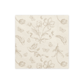 Beige Floral Paper Napkins x 12 Paper Napkins Beige Floral Paper Napkins x 12