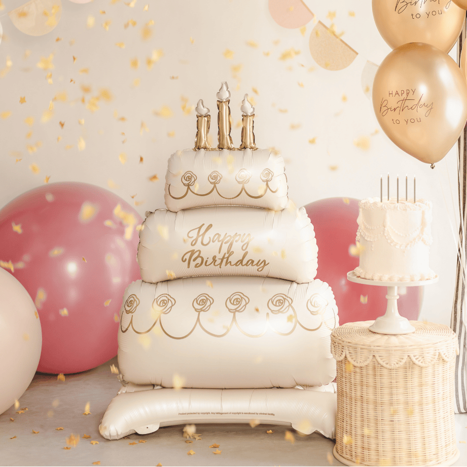 Birthday Cake Standing Foil Balloon Balloons Birthday Cake Standing Foil Balloon