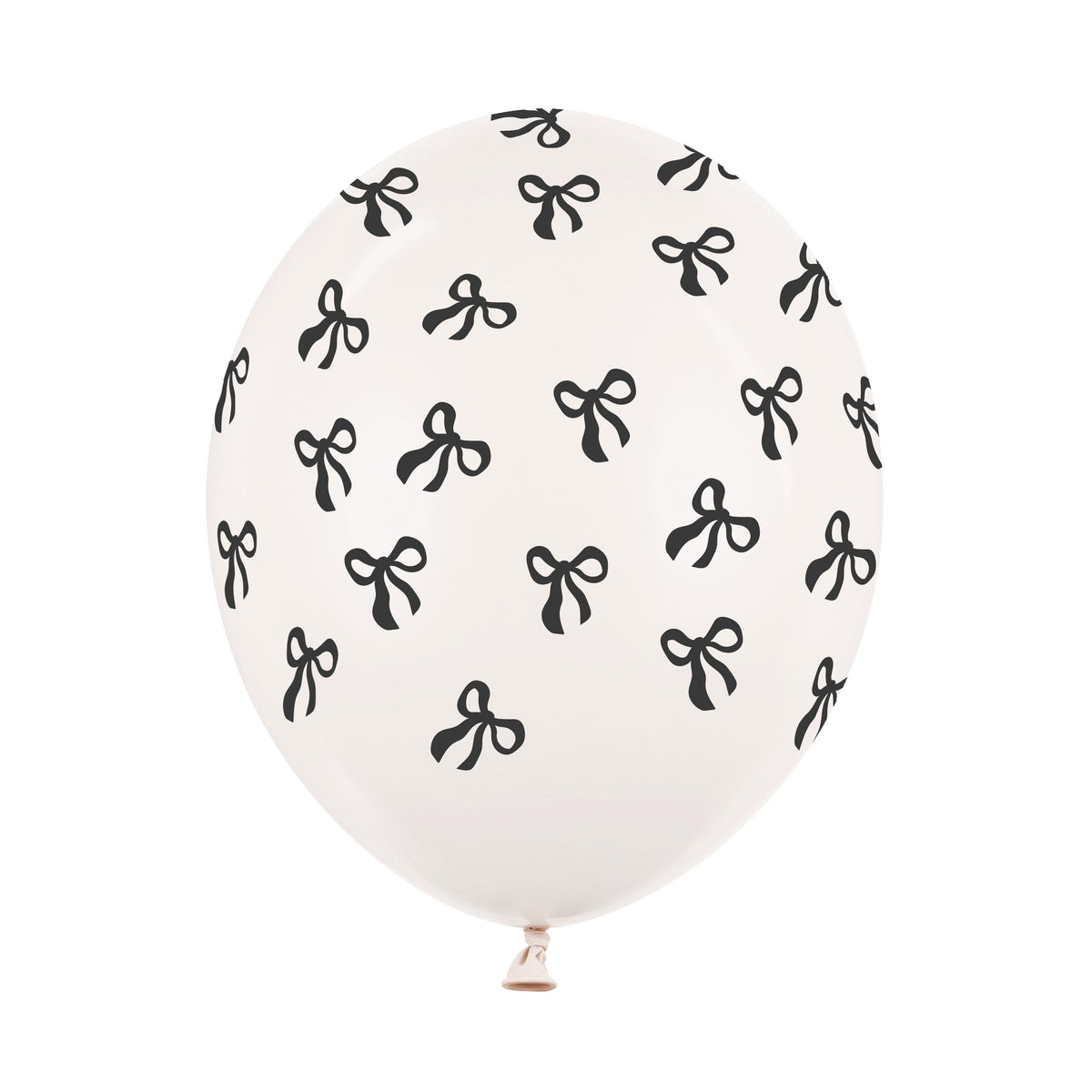 Black Bow Latex Balloons x 6 Balloons Black Bow Latex Balloons x 6