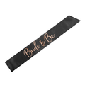 Black Bride to Be Sash Rose Gold - Hen Party Accessories Party & Celebration Black Bride To Be Sash