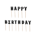Black Happy Birthday Cake Candles Birthday Candles Black Happy Birthday Cake Candles