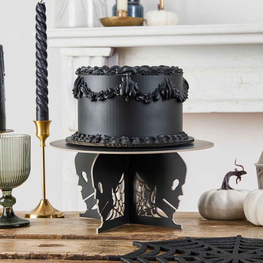 Black Skull Cake Stand cake stand Black Skull Cake Stand