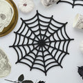 Black Spider Web Felt Placemats x 4 place mat Black Spider Web Felt Placemats x 4
