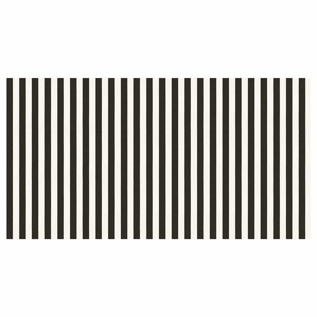 Black Striped Paper Party Tablecloth | Meri Meri Halloween Table Tableware Black Striped Paper Party Tablecloth