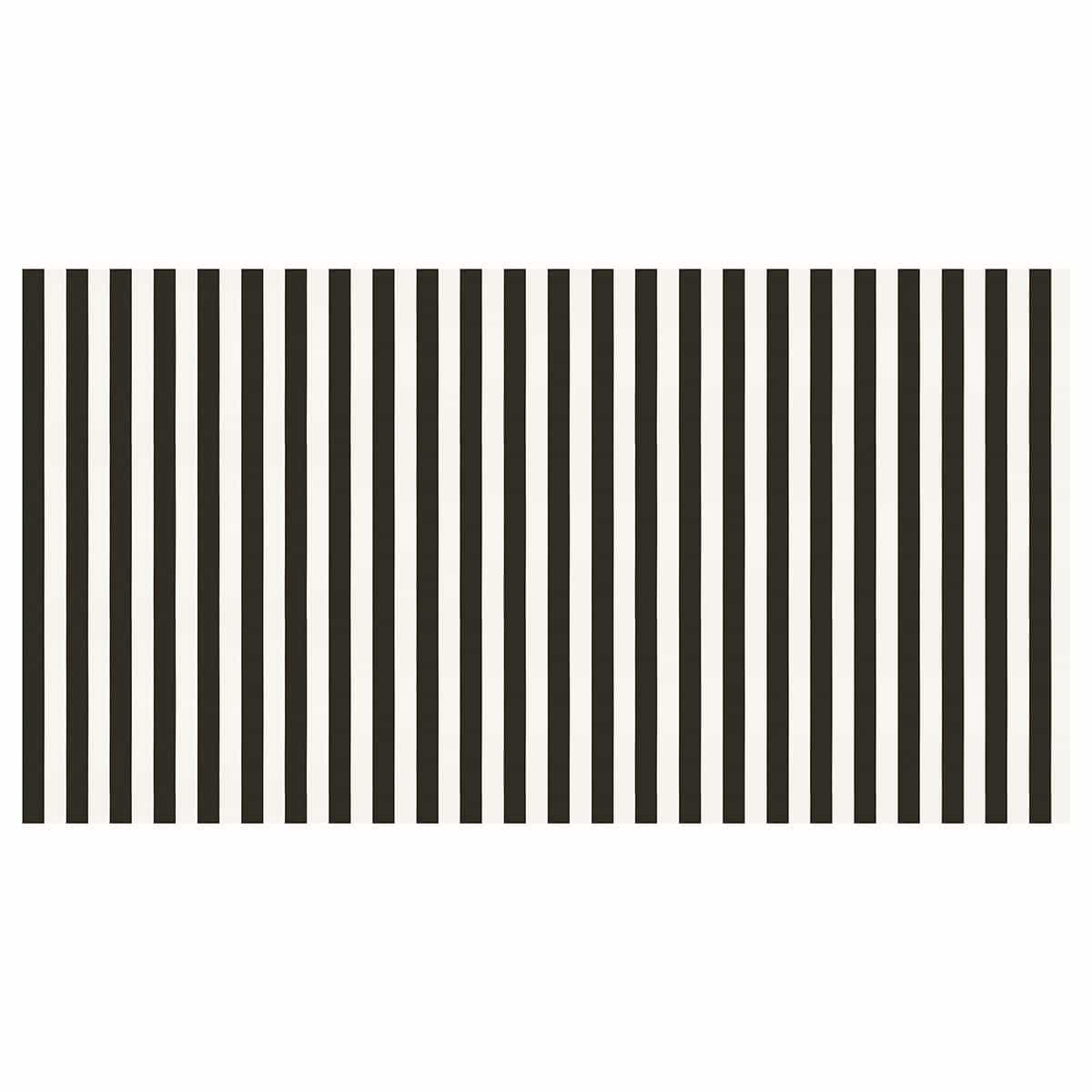 Black Striped Paper Party Tablecloth | Meri Meri Halloween Table Tableware Black Striped Paper Party Tablecloth