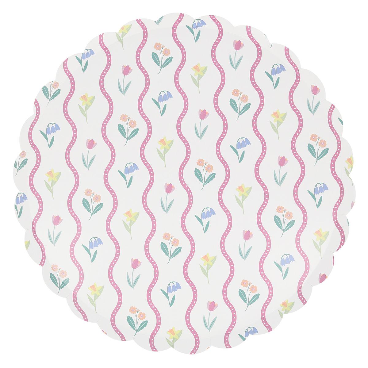 Bloomsbury Floral Dinner Party Plates x 8 | Meri Meri party plates Bloomsbury Floral Dinner Party Plates x 8
