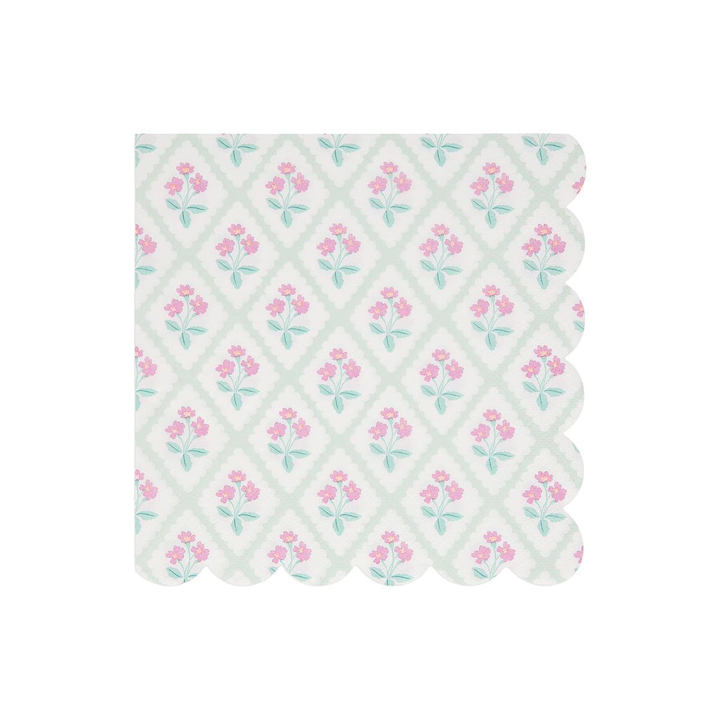 Bloomsbury Floral Large Party Napkins x 16 | Meri Meri party napkins Bloomsbury Floral Large Party Napkins x 16