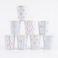Bloomsbury Floral Party Cups x 8 | Meri Meri party cups Bloomsbury Floral Party Cups x 8