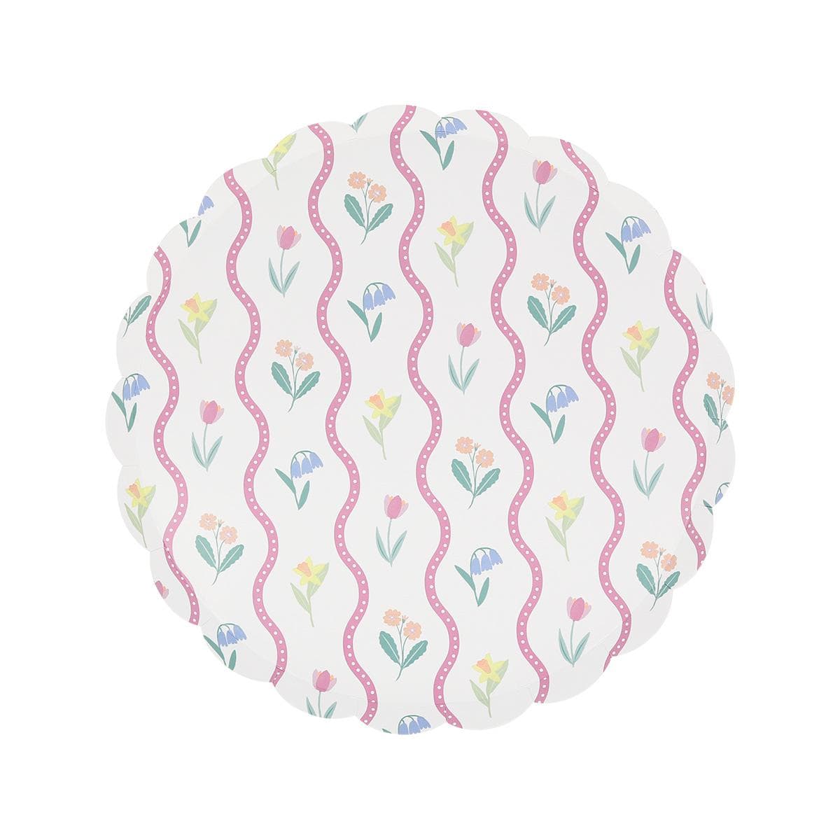 Bloomsbury Floral Side Party Plates x 8 | Meri Meri party plates Bloomsbury Floral Side Party Plates x 8