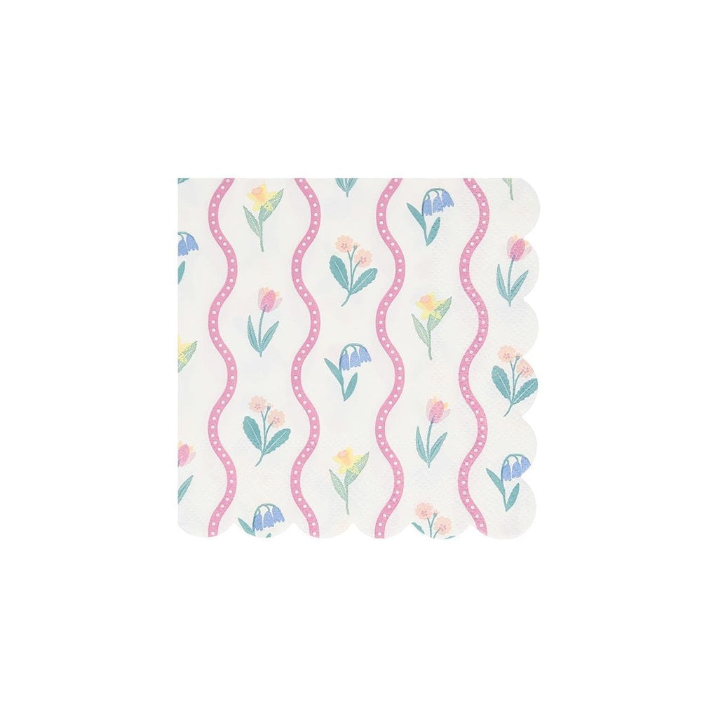 Bloomsbury Floral Small Party Napkins x 16 | Meri Meri party napkins Bloomsbury Floral Small Party Napkins x 16