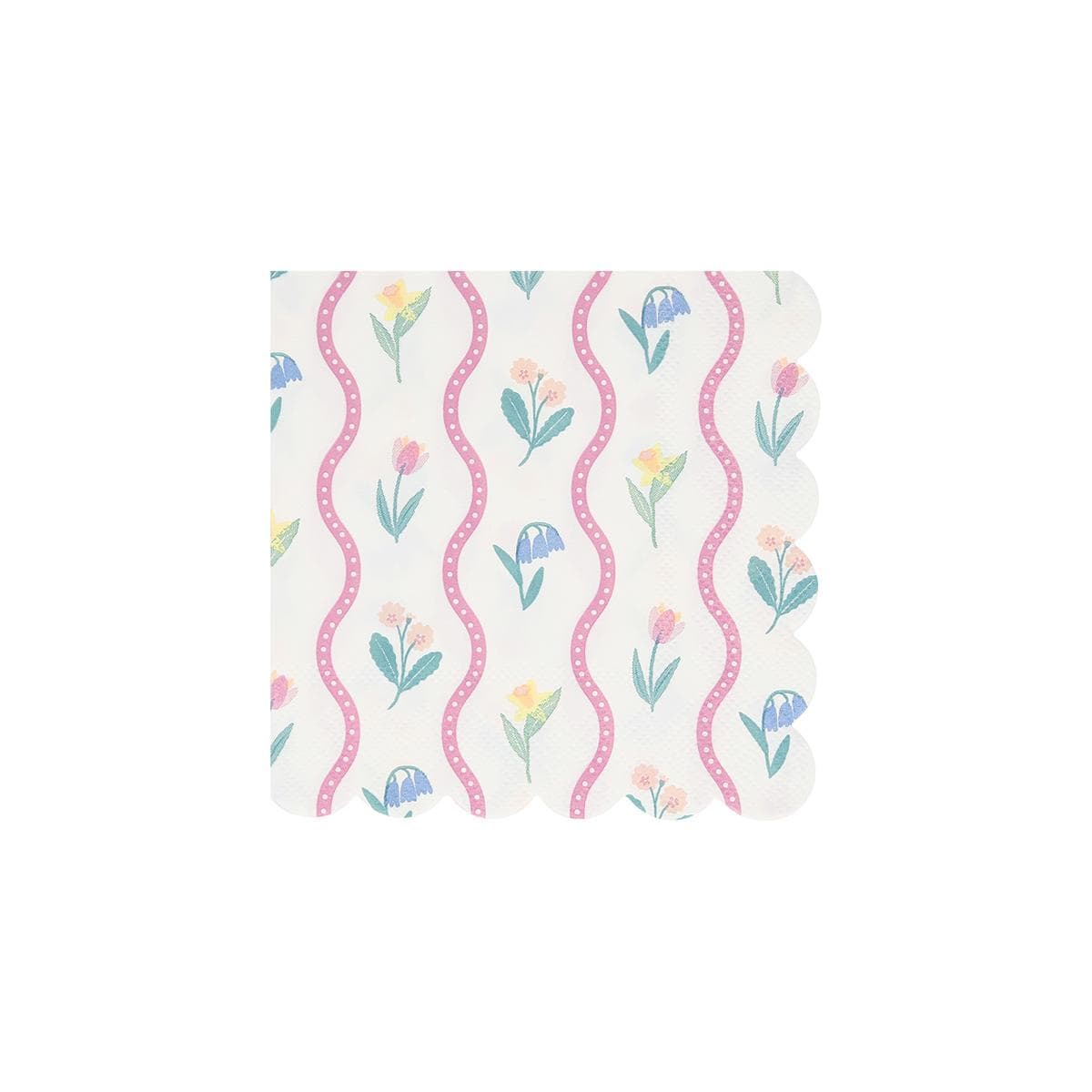 Bloomsbury Floral Small Party Napkins x 16 | Meri Meri party napkins Bloomsbury Floral Small Party Napkins x 16