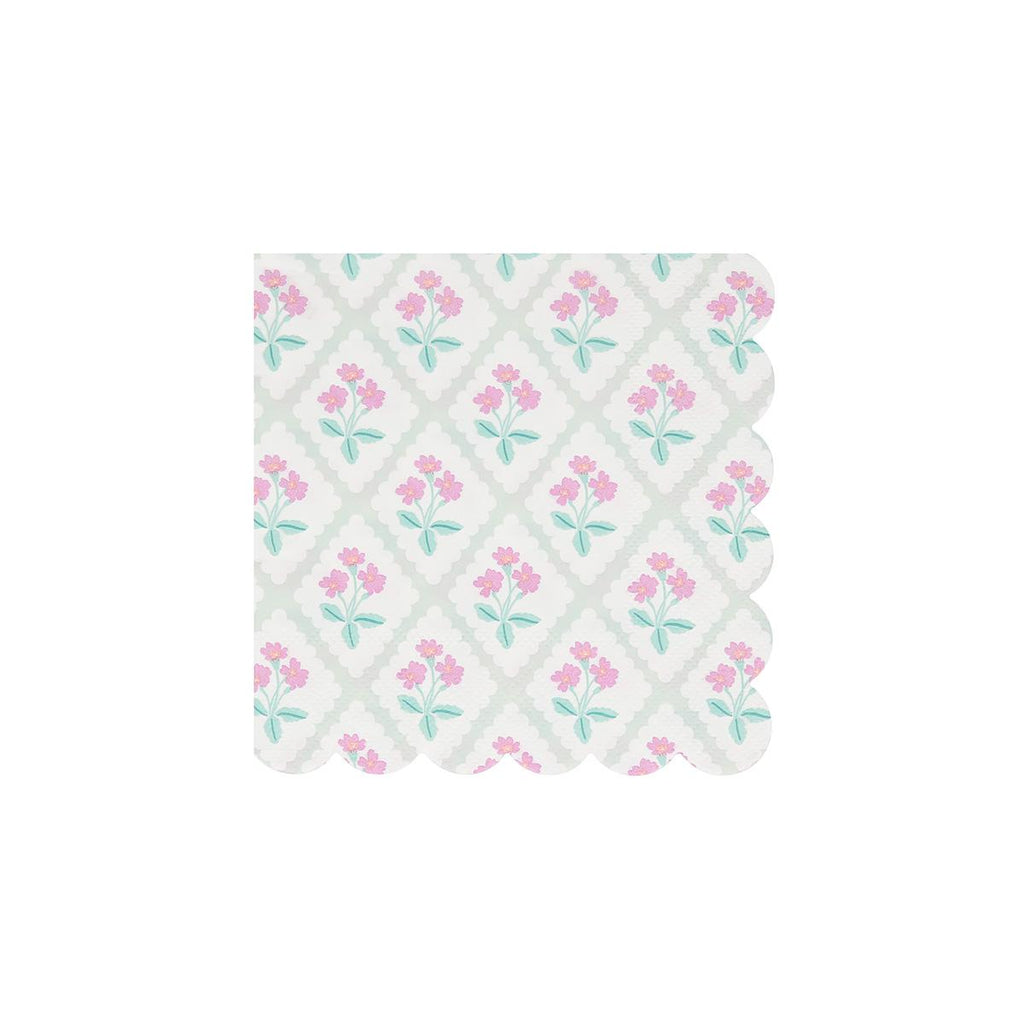 Bloomsbury Floral Small Party Napkins x 16 | Meri Meri party napkins Bloomsbury Floral Small Party Napkins x 16