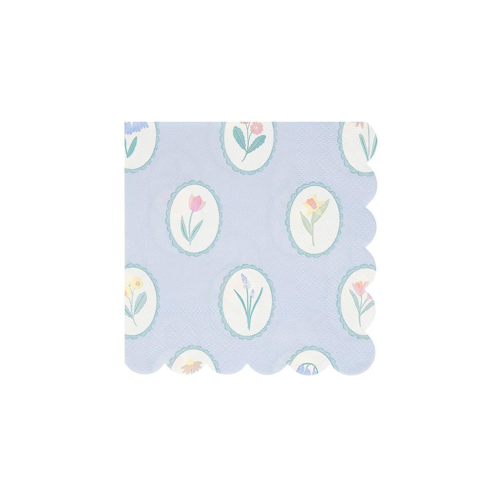 Bloomsbury Floral Small Party Napkins x 16 | Meri Meri party napkins Bloomsbury Floral Small Party Napkins x 16