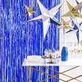 Blue Party Curtain - 2.5m/8ft Hanging Decoration Blue Party Curtain - 2.5m/8ft