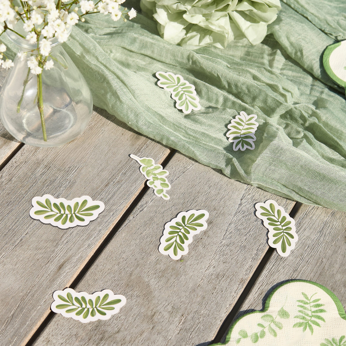 Botanical Party Leaf Table Scatter Confetti Botanical Party Leaf Table Scatter