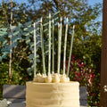 Botanical Party Tall Skinny Candles x 12 Birthday Candles Botanical Party Tall Skinny Candles x 12