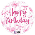 Bow Party - Pretty Pink Bow Birthday Foil Balloon - 18 inch Balloons Pretty Pink Bow Birthday Foil Balloon - 18 inch