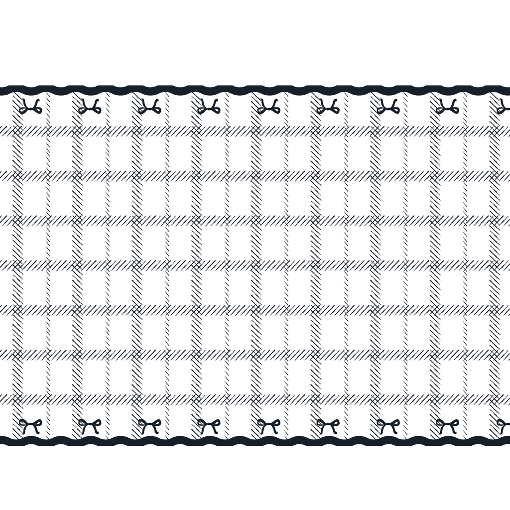 Bows Party Paper Tablecover - Bow Theme Party Supplies table cover Bows Party Paper Tablecover