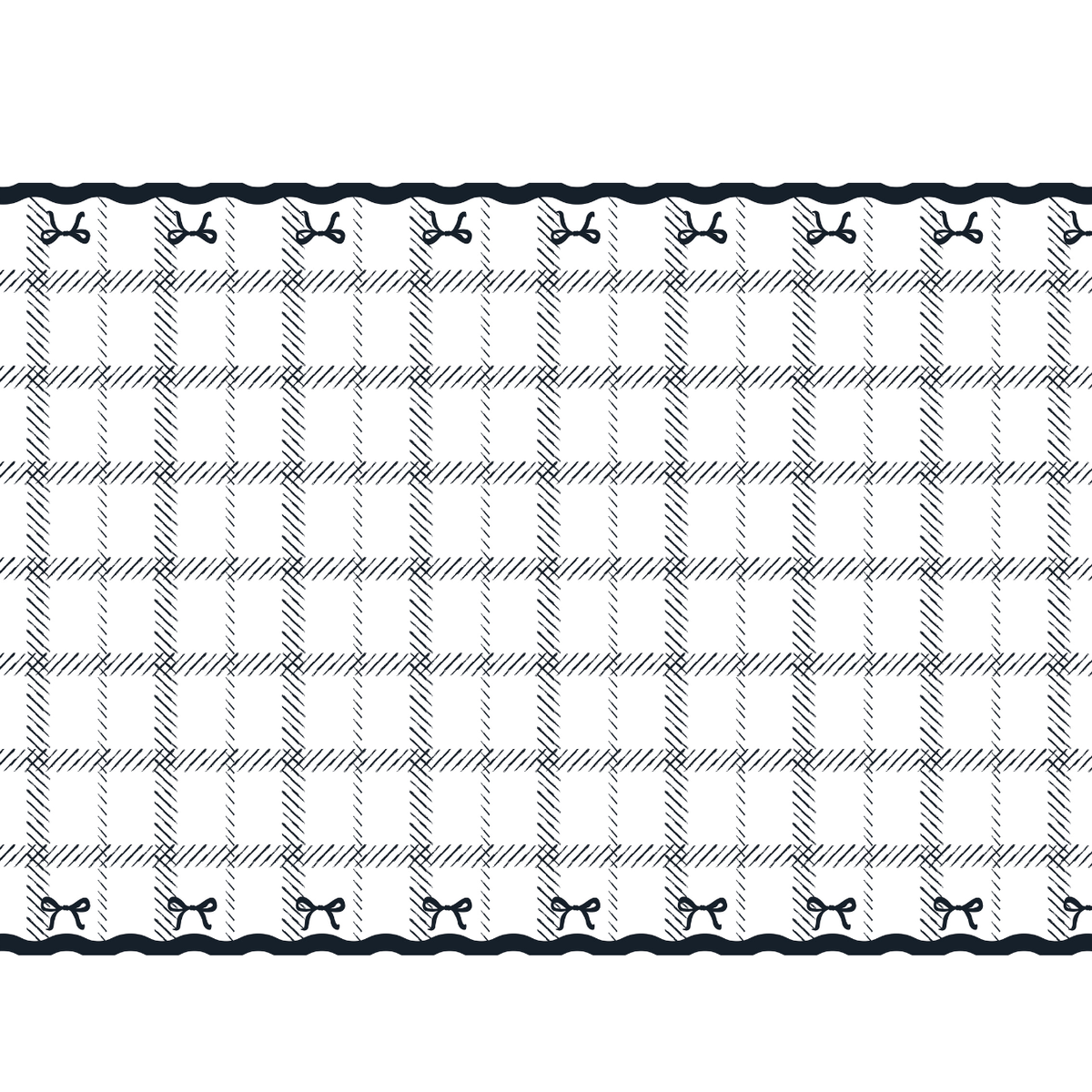 Bows Party Paper Tablecover - Bow Theme Party Supplies table cover Bows Party Paper Tablecover