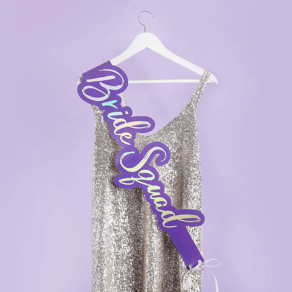 Bride Squad Hen Party Sashes - Pack of 5 | Hen Party Supplies UK Party Accessories Bride Squad Hen Party Sashes - Pack of 5