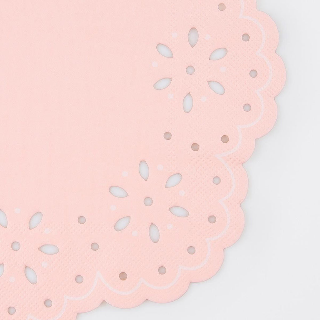 Broderie Anglaise Lace Large Party Napkins x 16 | Meri Meri party napkins Broderie Anglaise Lace Large Party Napkins x 16