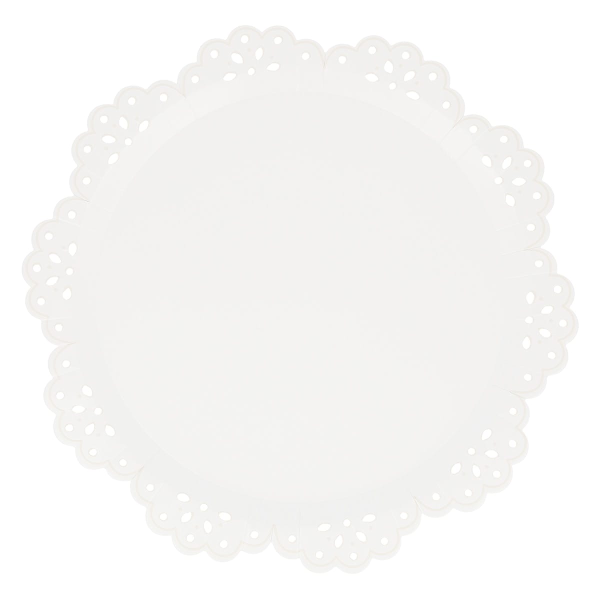 Broderie Anglaise Lace White Dinner Party Plates x 8 | Meri Meri party plates Broderie Anglaise Lace White Dinner Party Plates x 8