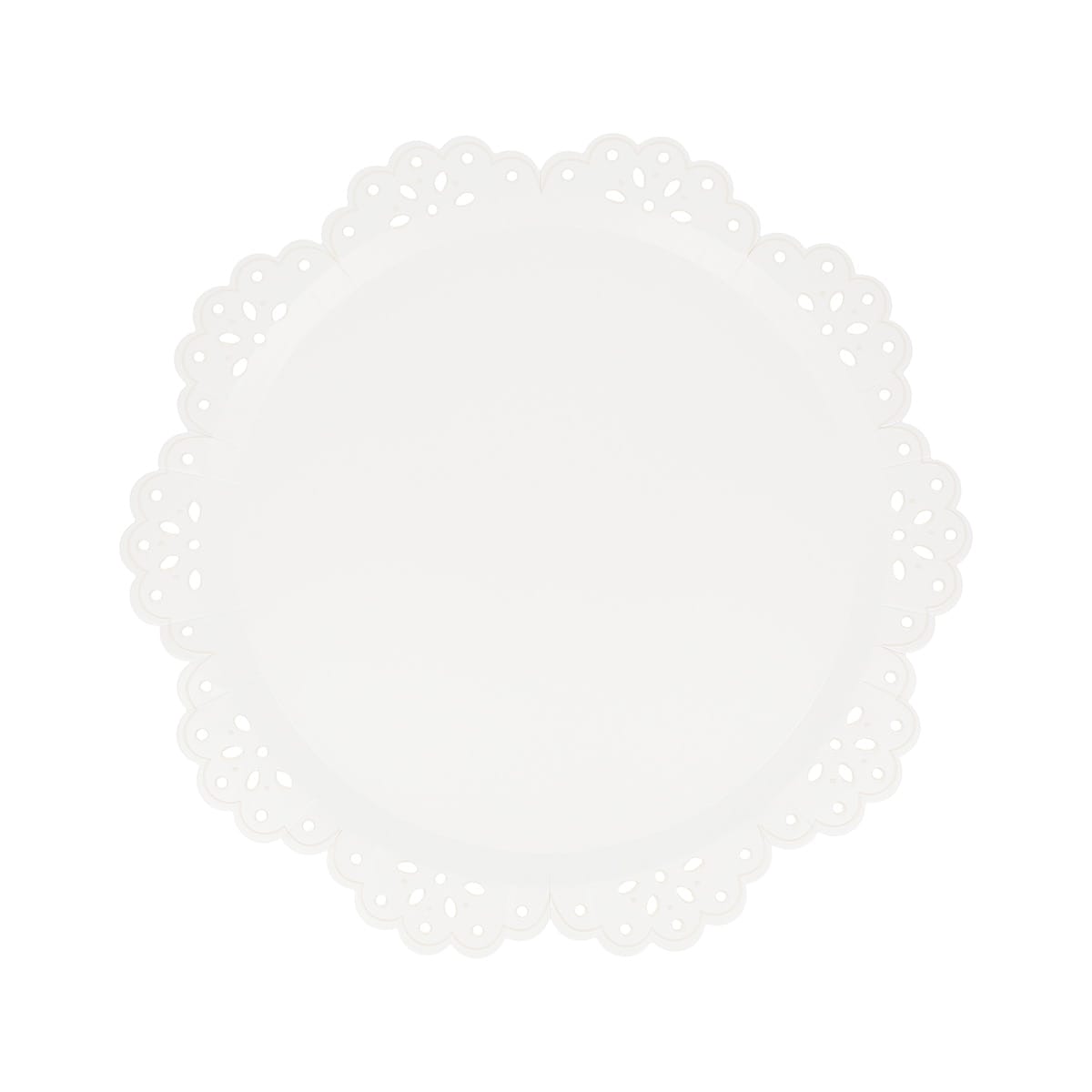 Broderie Anglaise Lace White Side Party Plates x 8 | Meri Meri party plates Broderie Anglaise Lace White Side Party Plates x 8