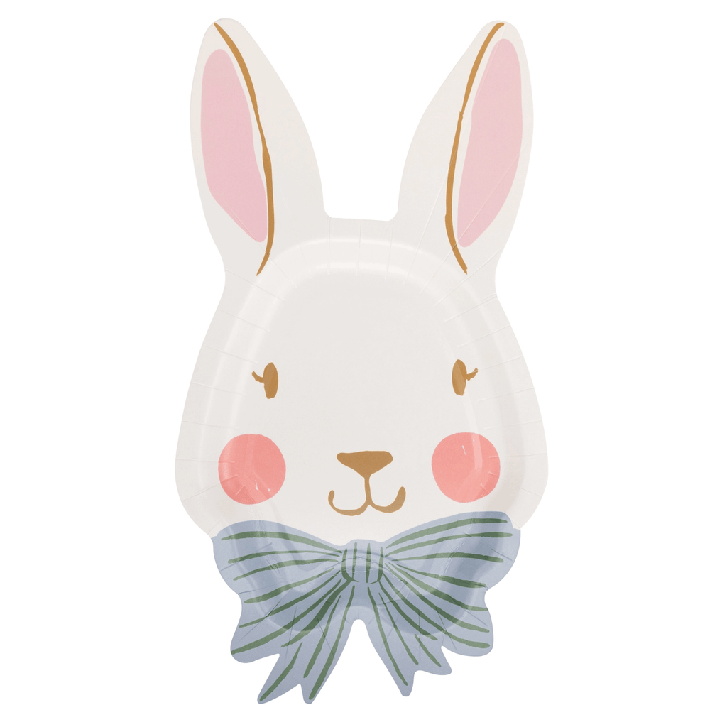 Bunny Face Shaped Plates x 8 Disposable Plates Bunny Face Shaped Plates x 8