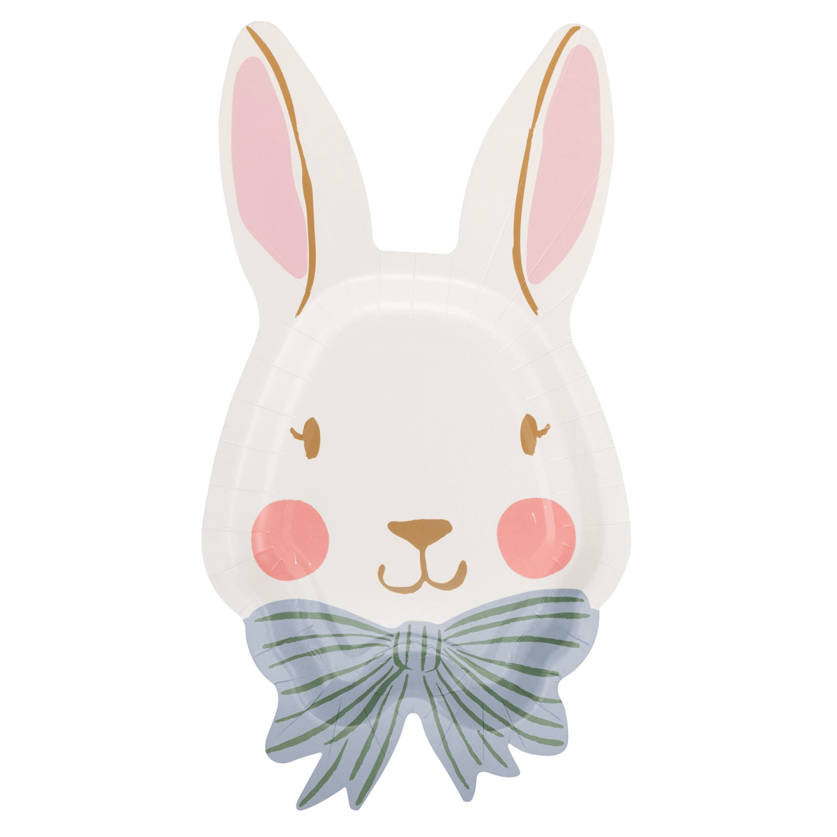 Bunny Face Shaped Plates x 8 Disposable Plates Bunny Face Shaped Plates x 8