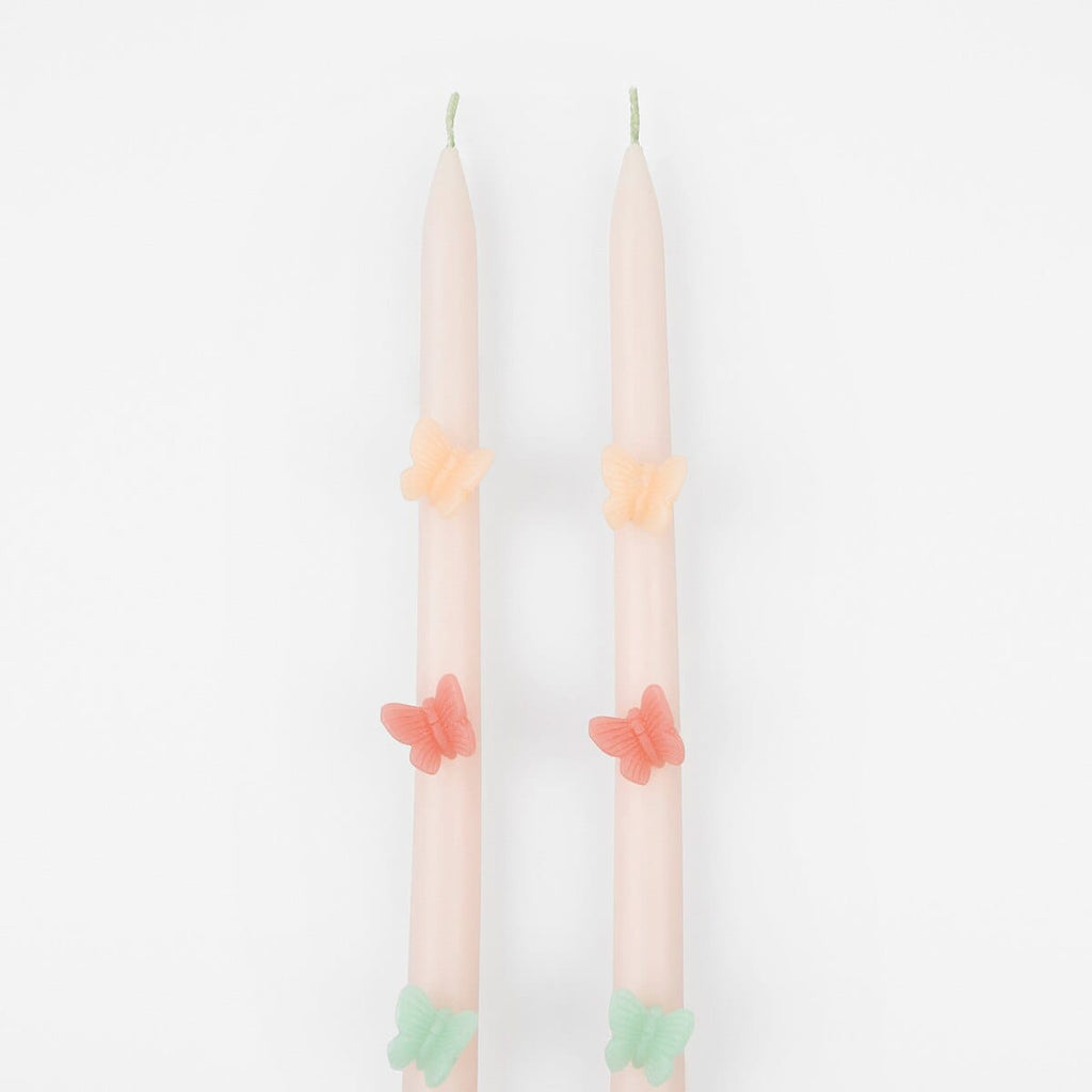 Butterfly Taper Table Candles x 2 | Meri Meri Party Table Candle Butterfly Taper Table Candles x 2