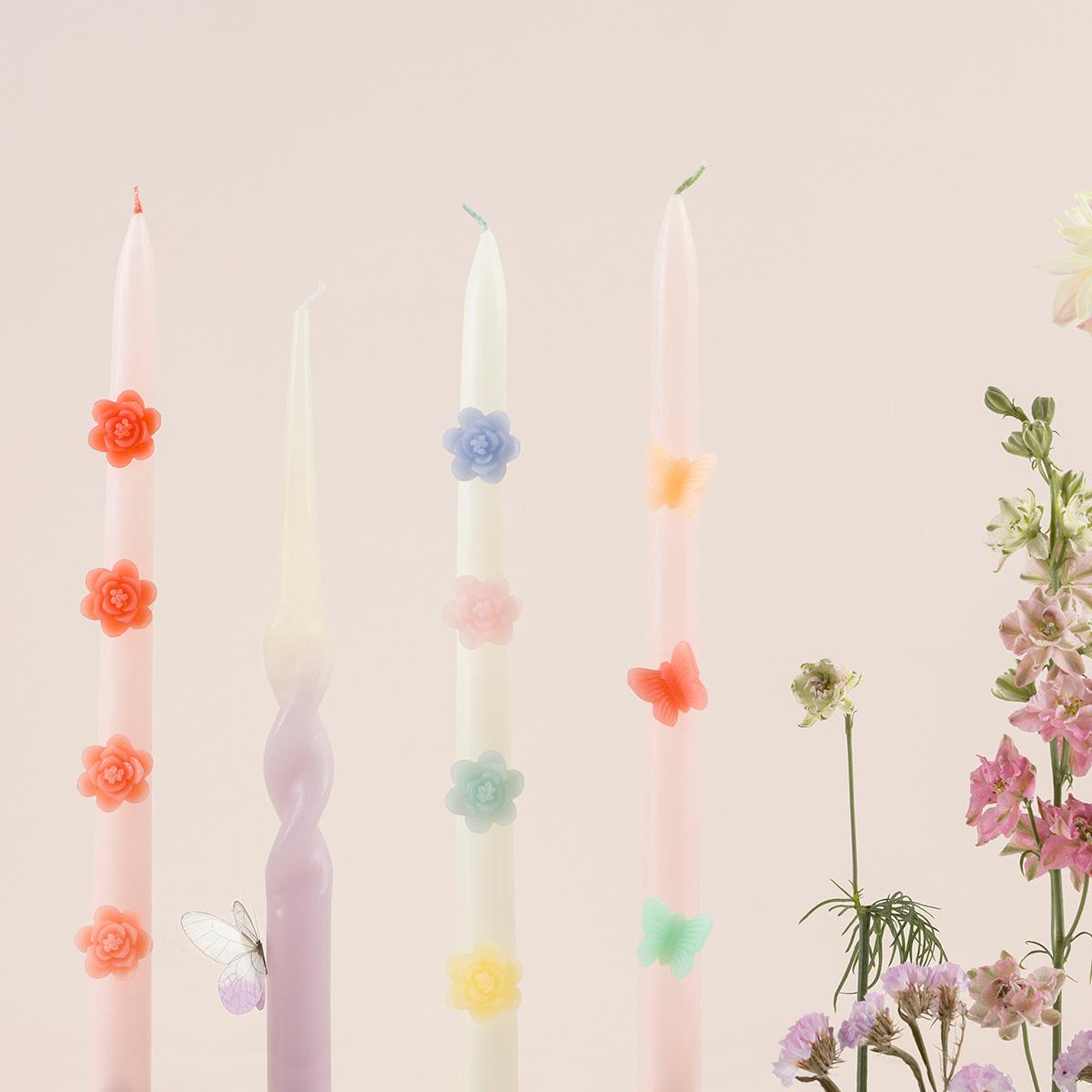 Butterfly Taper Table Candles x 2 | Meri Meri Party Table Candle Butterfly Taper Table Candles x 2