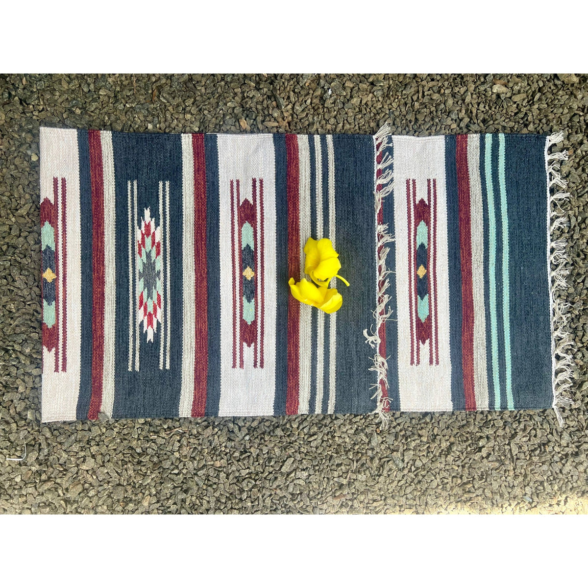 Handwoven Natural Cotton Yoga Mat