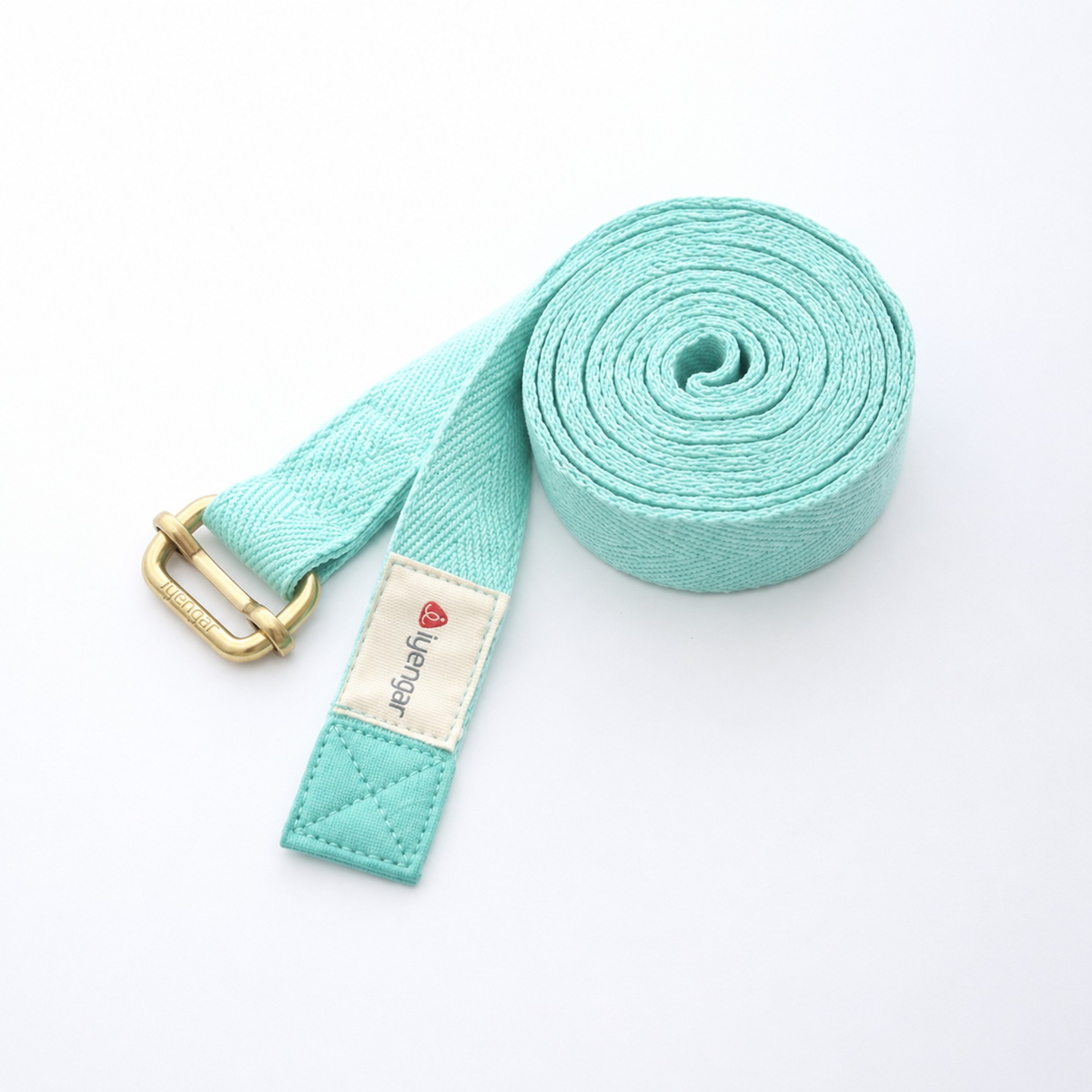 Cotton Yoga Strap with Double Metal Buckle