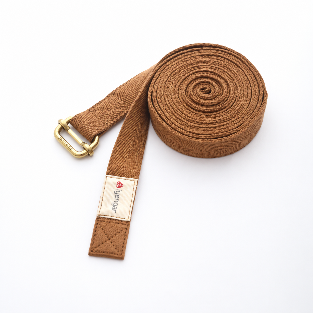 Cotton Yoga Strap with Double Metal Buckle