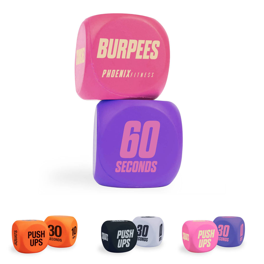 Fitness Routine Exercise Dice - Pink