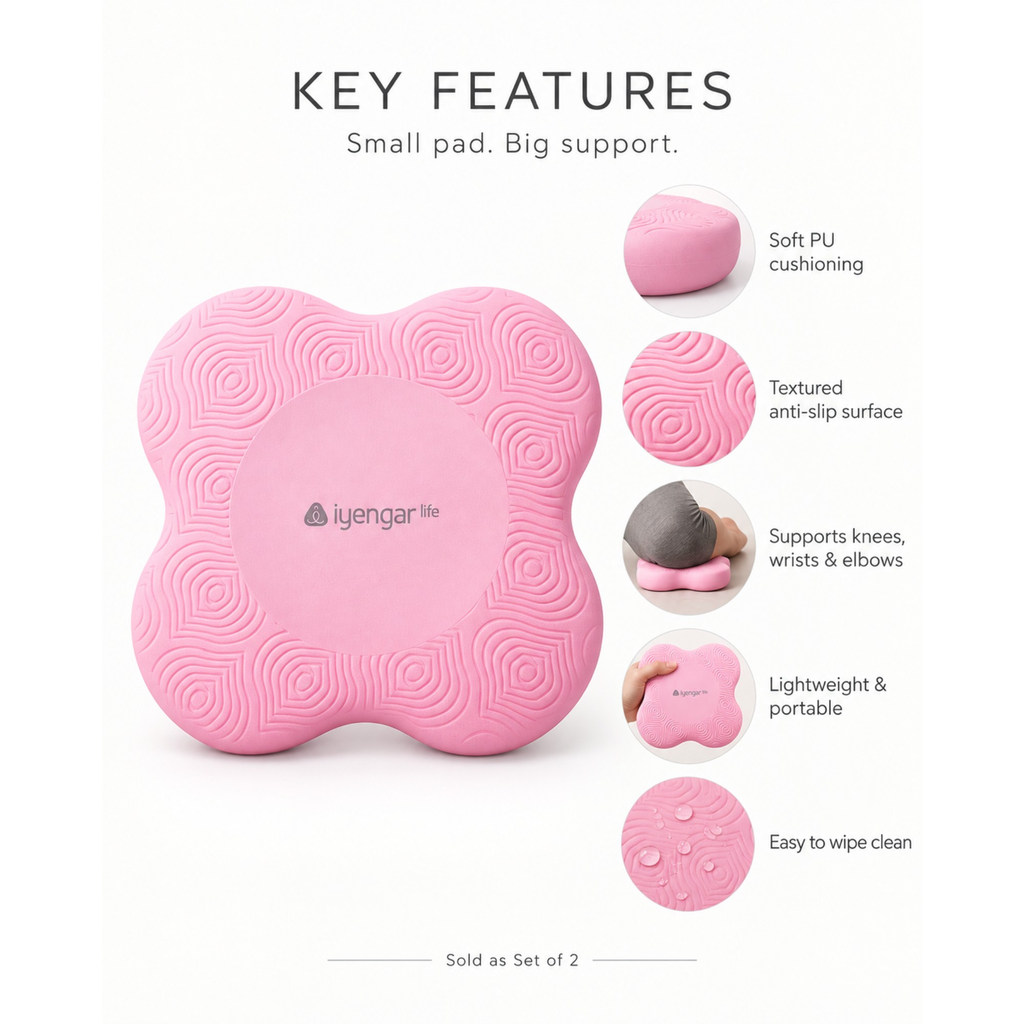 Yoga & Pilates Cushion Pad for Knees, Wrists & Elbows