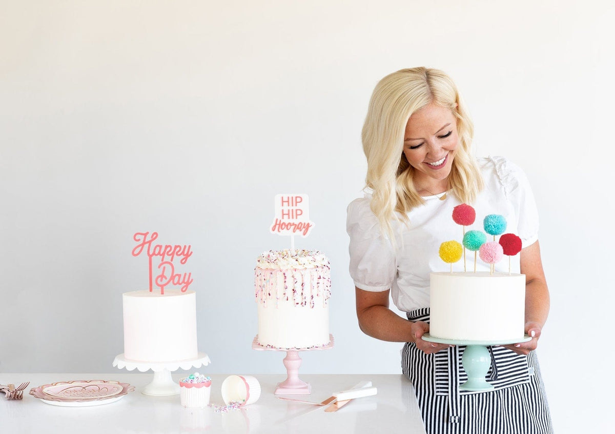 Cake Decorating Supplies Cake By Courtney Pom-Pom Cake Toppers