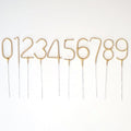 Cake Number Sparkler Gold - Cake Sparkler Decorations Birthday Candles Cake Number Sparkler Gold