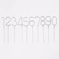 Cake Number Sparkler Silver - Cake Sparkler Decorations Birthday Candles Cake Number Sparkler Silver