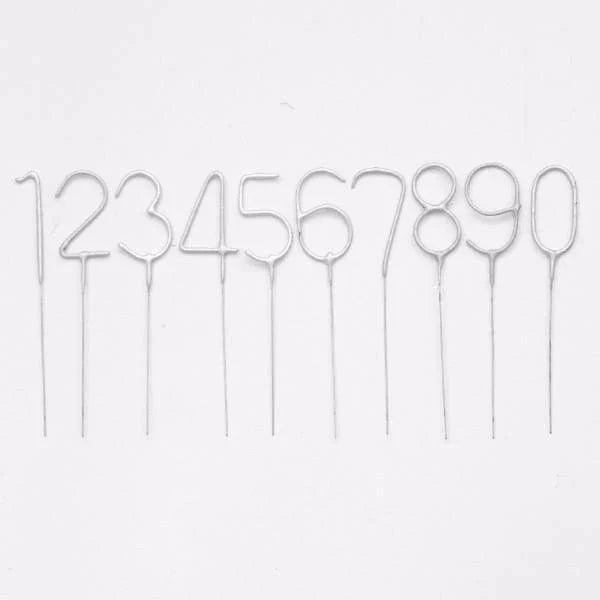 Cake Number Sparkler Silver - Cake Sparkler Decorations Birthday Candles Cake Number Sparkler Silver