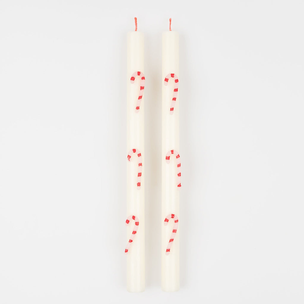 Candy Cane Christmas Table Candles x 2 | Meri Meri Christmas Candles Candle Candy Cane Christmas Table Candles x 2