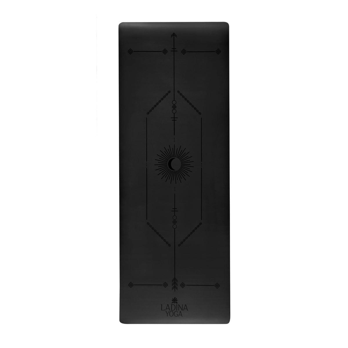 Lightweight Ultra Grip Travel Yoga Mat - Warrior Black