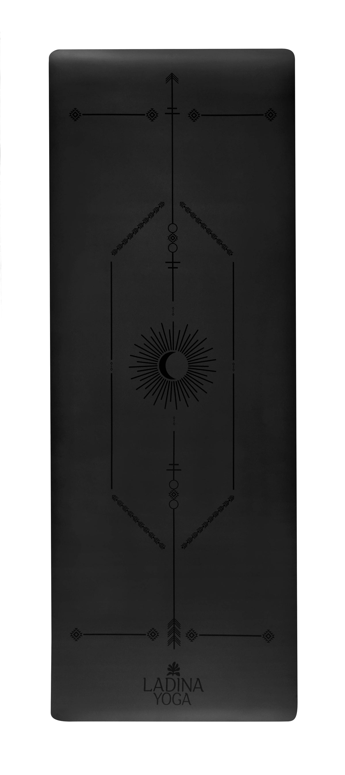 Ultra Grip Sustainable Alignment Yoga Mat - Warrior Black