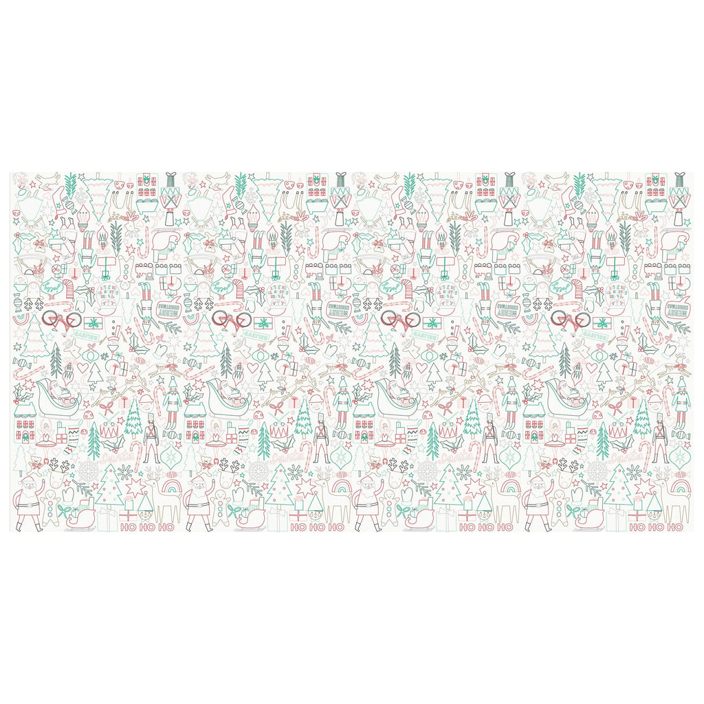 Christmas Colour In Activity Party Tablecloth | Meri Meri Christmas Activities Party Accessories Christmas Colour In Activity Party Tablecloth