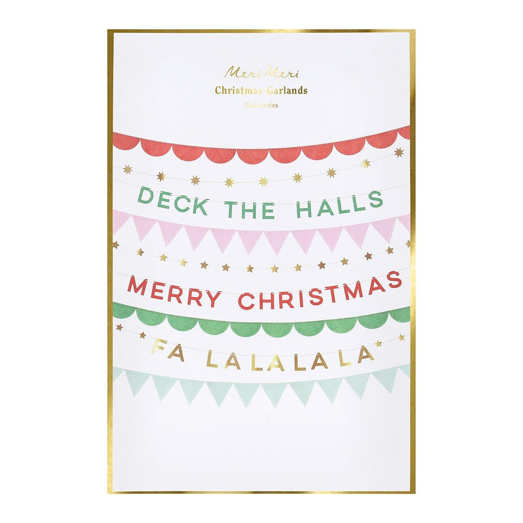Christmas Party Garland Set Bunting Christmas Party Garland Set